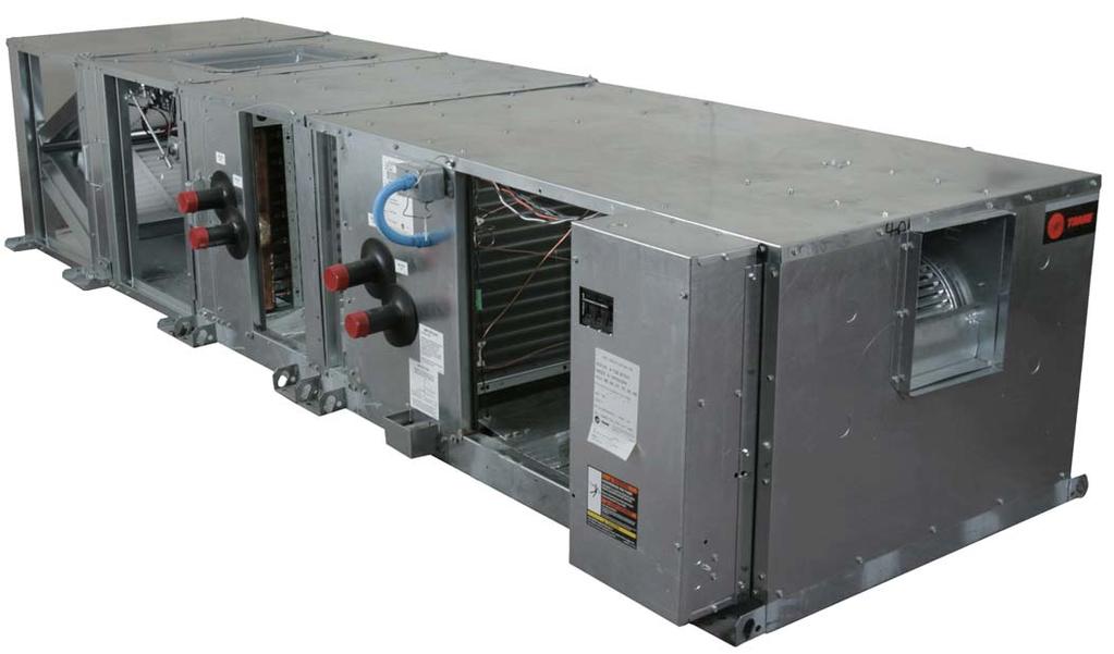 Installation general information Access section option with or without preheat coil one or two-row hot water (9, 12, or 14 fpi) or one-row steam distributing coil (6 fpi) Internal filter frame