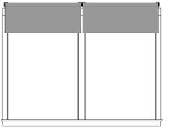 to three roller blinds by a single motor Selection of hem bars Round guide wire support Technical data Recommended for Windows Min X Manual 200mm 7 7/8" Powered 1 280mm 11"