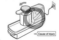 ENSURE APPLIANCE IS TURNED OFF AND UNPLUGGED BEFORE INSERTING/REMOVING BLADES OR INSERTS, AND BEFORE