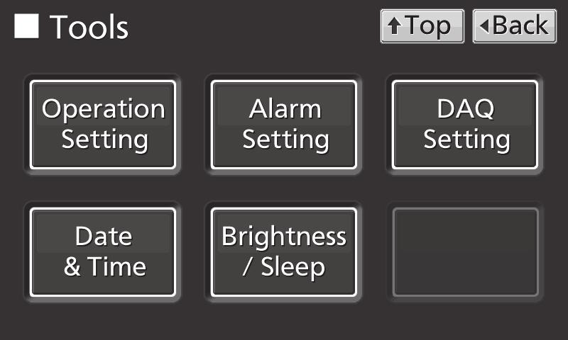 Press Brightness/Sleep key to lead the Brightness/Sleep screen. 4.