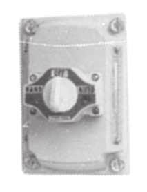 Start-Stop-Blank Aluminum EFKB-U2 Selector Switch Cover 3 Positions, 2 Circuits, Maintained Contact, 10 Amp, 600 Vac Yes Hand-Off-Auto Aluminum EFKB-102 2