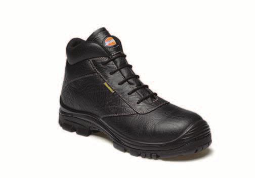 S3 BS EN ISO 20345:2004/A1: 2007 Water resistant upper Composite toe cap Non-metallic anti-penetration sole 100% non-metallic design Padded tongue and collar Anti-static and heat resistant sole Sole