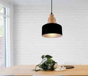 A timber detail adds texture layers to your home CIDP208164 Keli Pendant Ø 200mm x H 155mm Flux Pendant A sleek cone shape pendant light in crisp white offers a fresh and clean design that will work