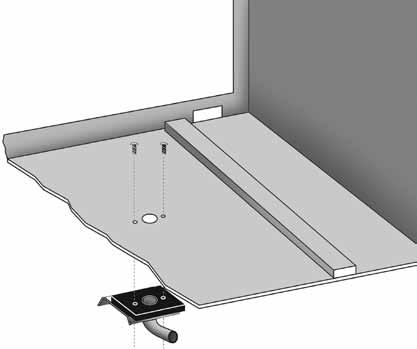Locate an area on the wall sleeve that will be inside the room when the sleeve is installed. If a subbase is installed, locate the kit a minimum of 5 1/2 from the front flange of the wall sleeve.