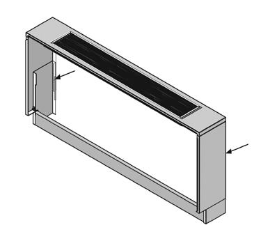 Create bottom assembly: Attach the crossbar and interior side panels by sliding the kick plate into the channel
