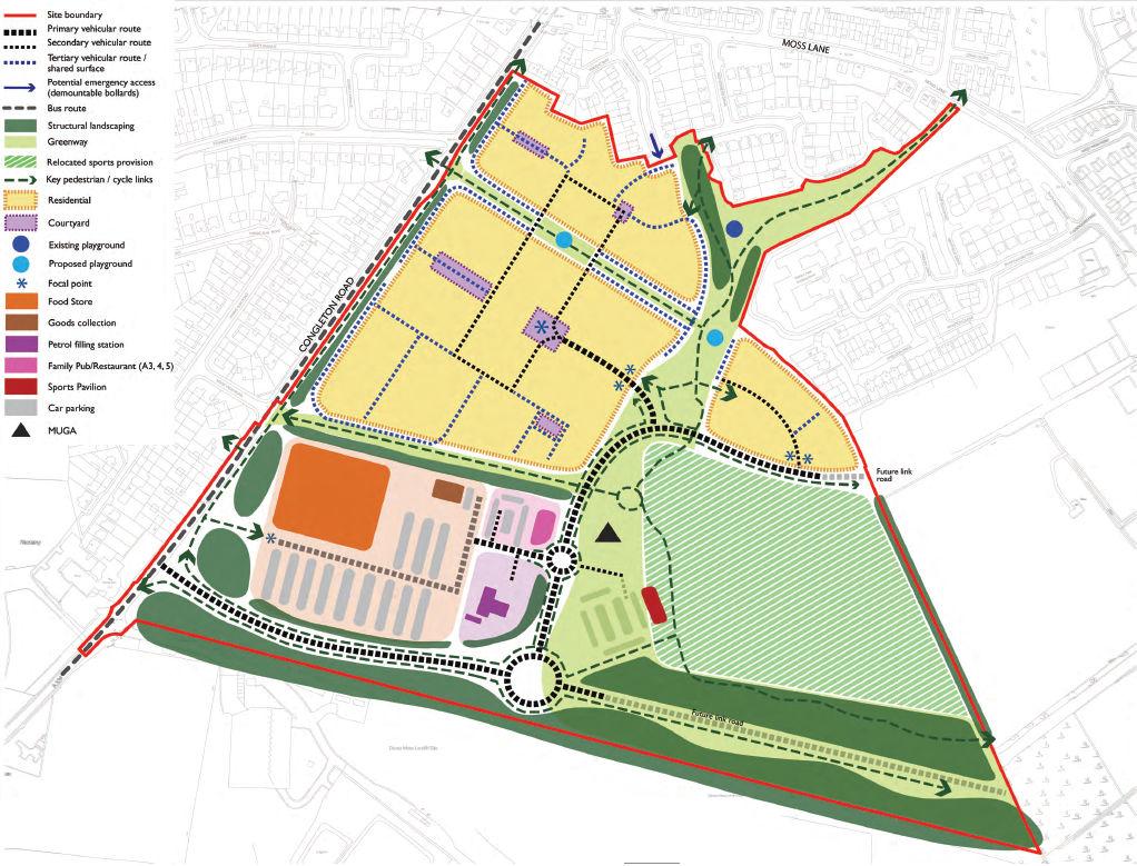 Figure 4: Parameters Plan of the Proposed Development South Macclesfield