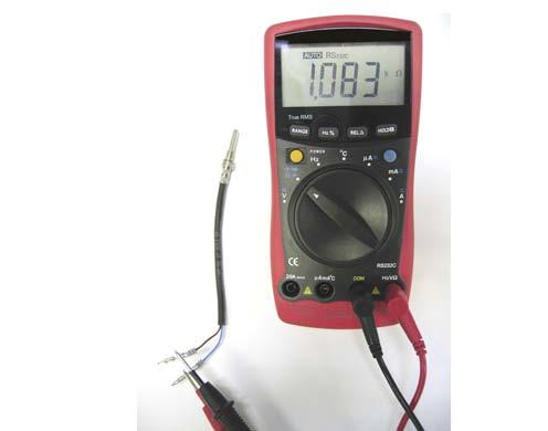 If the resistance value of the flame sensor lies outside the diagram or the table of values, replace the flame sensor. Pull the flame sensor cable loom grommet out of the groove.
