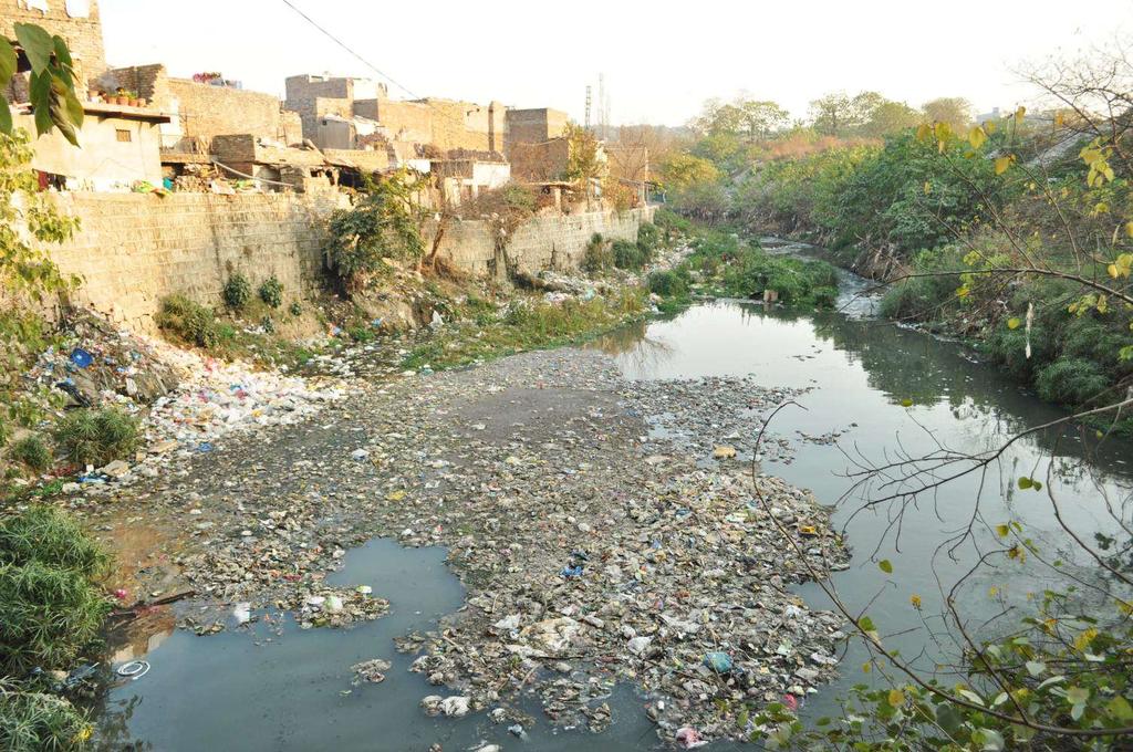 The underbelly of Islamabad every nallah and gulley and stream is like this across the city. Garbage and sewage combine to create a perfect storm of disease and pollution.