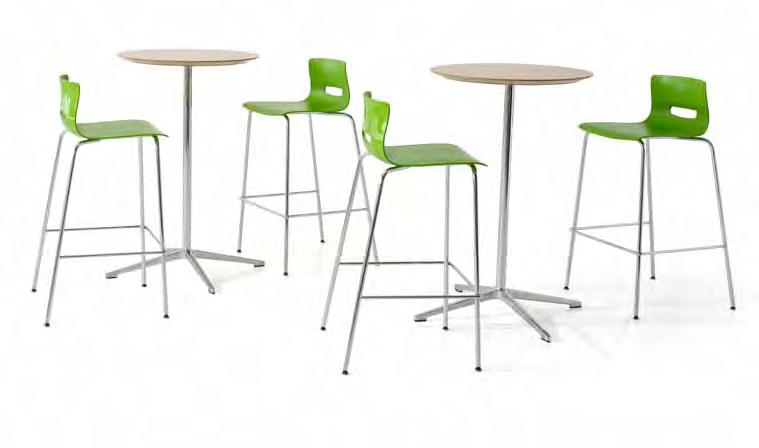 Casper Stool. Contemporary high stool which provides a comfortable and relaxing sit. Available as a four leg high stool, Casper is a stylish and contemporary café and dining, plastic monoshell design.