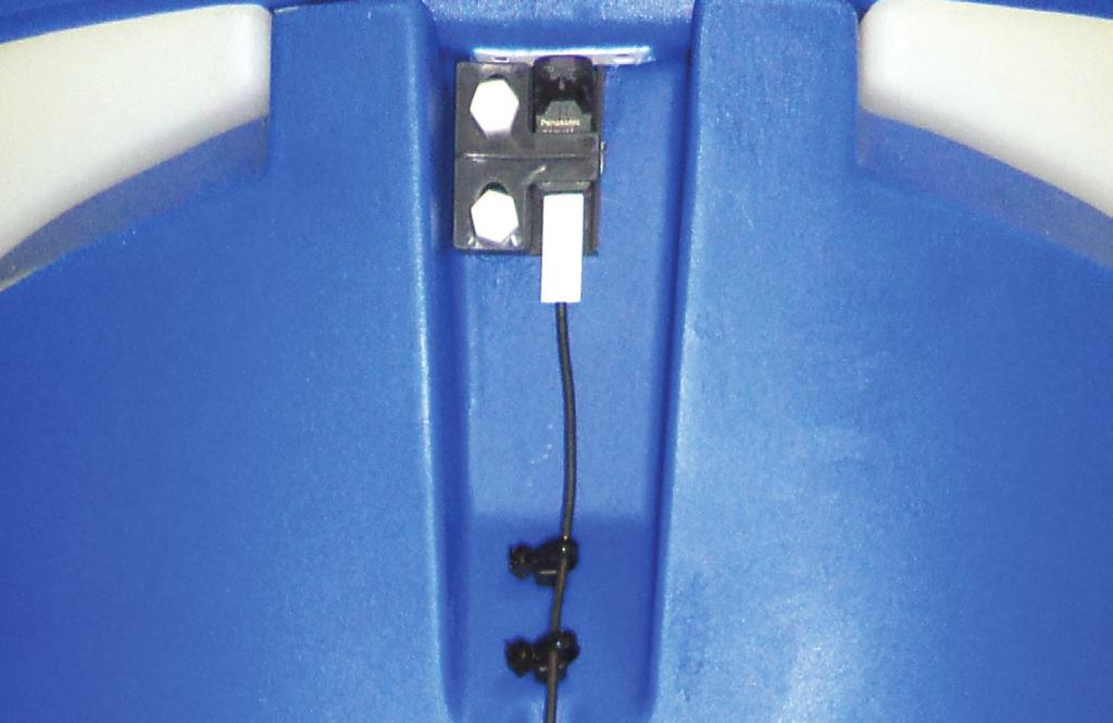 features. The power to the feeder is reduced to 24VDC with the use of a step-down transformer in the control panel.