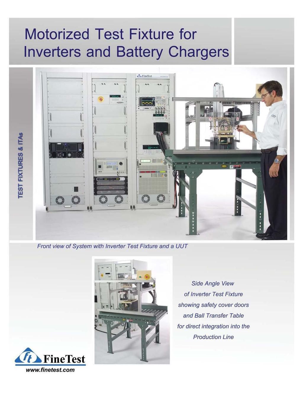 Motorized Test Fixture for Inverters and Battery Chargers. ~ [ J....,. - r.$.... ij ~ "1 r ~ ~. -..... :-
