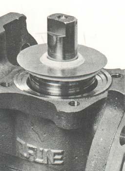 Place assembly cone tool with formed PTFE diaphragm over plug stem. 12.