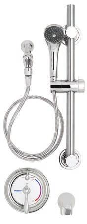 balance valve Features VS-1001-ADA-PC shower system With 24-inch ADA slide bar and 69-inch hose SM-3090-ADA Shower & tub combination