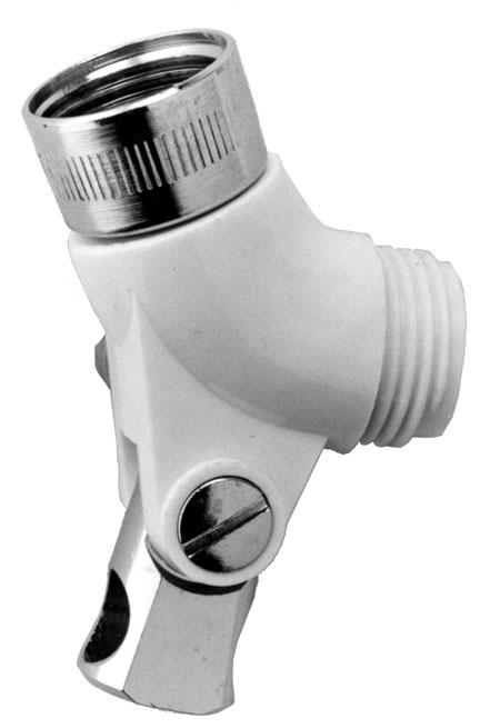 For shower hose and hand shower ½-inch NPTF inlet ½-inch NPSM outlet S-2720 Self-closing valve