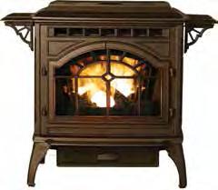 & Mt. Vernon Mt. Vernon shown in sienna bronze with optional warming shelves and log set 14,620-52,460 TU/Hour Input* 86.
