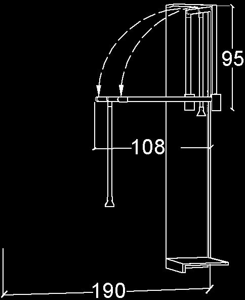 motion 8, Watt; cm wide sensor shelf for corner