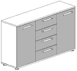 surcharge for wide drawers 0704 chest of drawers doors in front finish including shelves per compartment 4 drawers