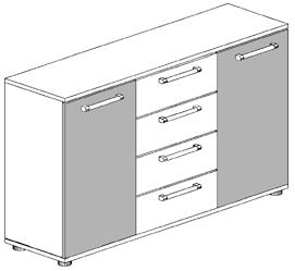 including shelves per compartment 4 drawers in carcase finish,5 8,5 40,5 4460 full extension surcharge for 4
