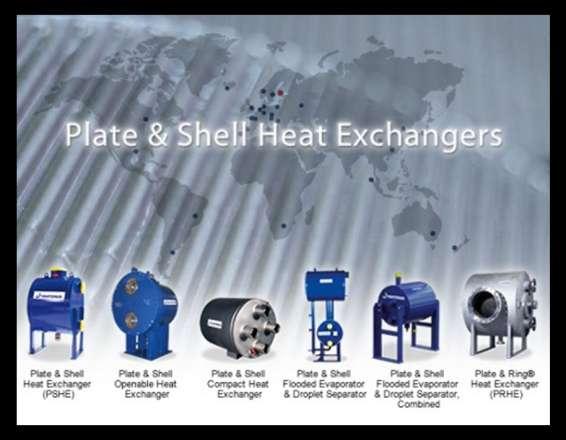 Heat-exchangers Heat Exchangers ( Plate & Shell ) 1. Refrigeration 2. Energy 3.