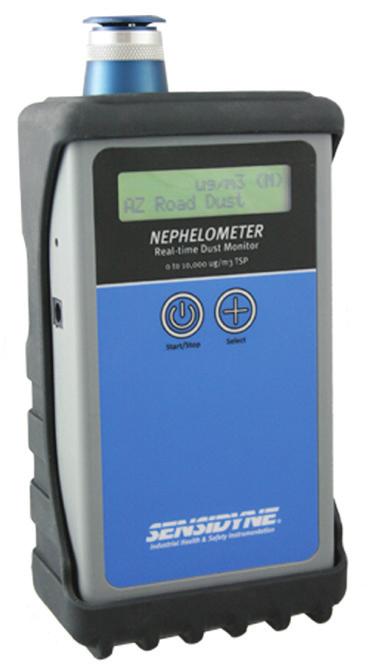 AIR QUALITY & DUST Nephelometer Advanced Hand Held Dust Monitor The Nephelometer is an advanced real-time dust monitor that accurately measures dust concentrations using proven light scatter