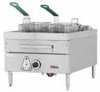 hydraulic thermostat with pilot light per each 12" width of griddle; 100 F - 450 F E24-12H HOT PLATE: Stainless steel front and sides Removable porcelain enameled spill-over bowls 4" Stainless Steel