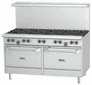 RESTAURANT RANGES s shown in Canadian Dollars, and effective January 1, 2018 Dimensions: in./mm Total Input: BTU/hr or kw/hr : lbs./kg US Range U Series Gas Ranges 60" Wide Ranges Total BTU/Hr/kW Nat.