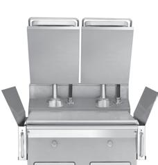 Garland XPress Grill The XPress Grill s upper and lower grill plates cook both sides simultaneously, reducing cook times by up to 50%.