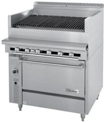 Adjustable Grates & Oven 43¾" (1111mm) working height C836-436A * 36" Wide/Standard Oven $11,220 148,000 BTU 70 635/288 C836-436ARC * 36" Wide/Convection Oven $14,740 148,000 BTU 70 635/288