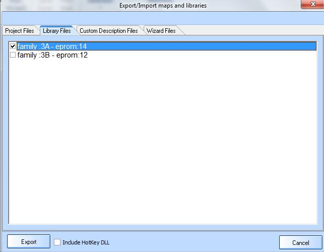 Search the maps to export, select them then press Export button: Select the path to save the file
