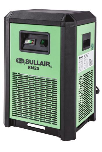 Sullair Refrigerated Dryers rn series REFRIGERATED NON-CYCLING DRYERS 5 325 SCFM Registered with CAGI 60Hz capacities from 5 to 325 scfm 50Hz capacities from.42 to 9.