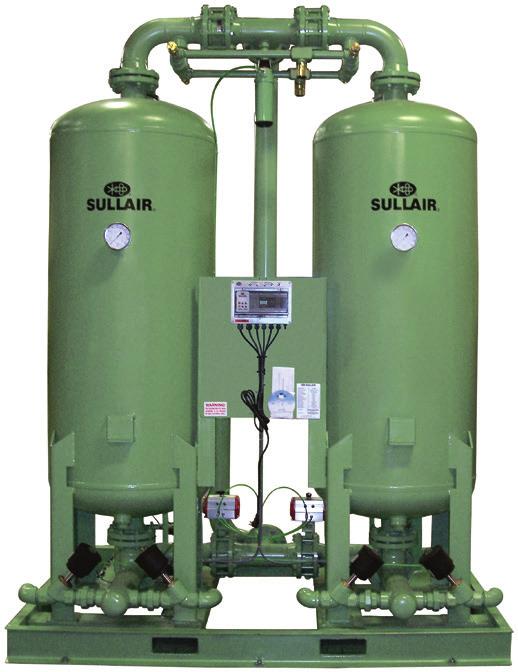 Sullair Desiccant Regenerative Dryers Desiccant Modular Dryer (DMD) STANDARD FEATURES Completely automatic Compact design -40 F pressure dew point Adjustable wall mounted Quick and easy connection