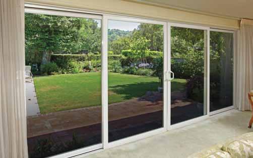 Warranty with Glass Breakage Coverage for as long as you own your home 4-panel sliding door