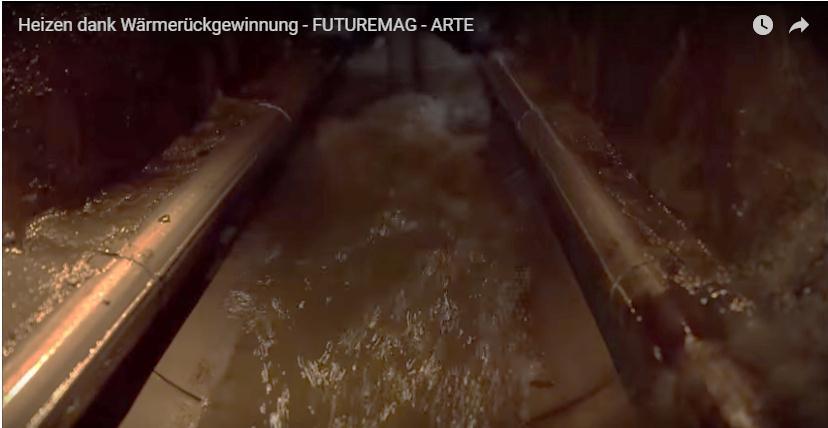Eco-district Inspection of sewer with heat exchangers, Nanterre Source: Screenshot from a TV programme, FUTUREMAG (ARTE Channel), Heizen mit Wärmerückgewinnung episode. http://sites.arte.