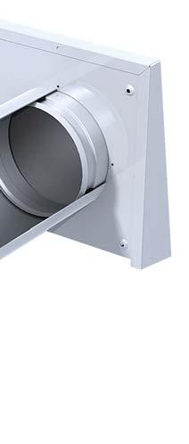 Features: The ventilator with a round duct is specially designed for easy mounting in refurbished and