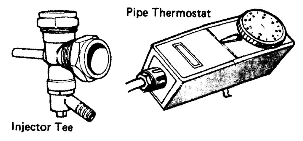 PIPE THERMOSTAT Fig.12 The fitting of a pipe thermostat to the flow pipe is essential in order to activate the water circulation pump when the water reaches the selected temperature.