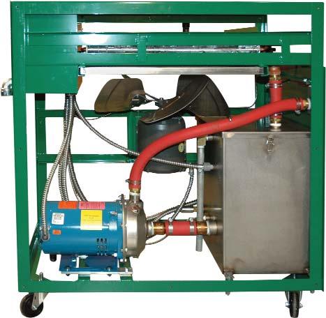 IMS Hydra AIR COOLEDMold Temperature Controller/Circulator Covers removed for illustration only 3" 9 kw Flanged Heater 16 Gauge Powder Coated Cabinet DIMENSIONS