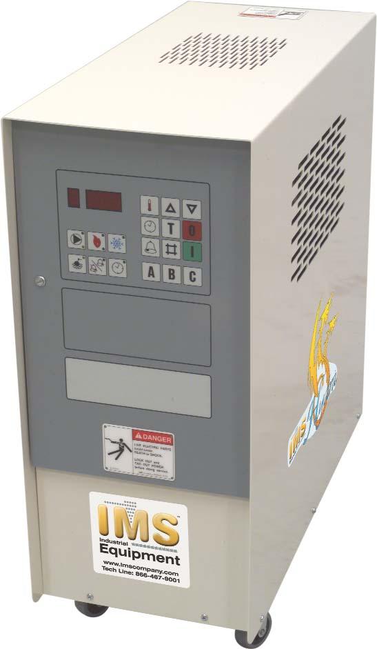 IMS Hydra Mold Temperature Controller Eliminate downtime caused by coolant leaks in your process 1 YEAR WARRANTY C2: Production Features - Benefits Negative pressure mode - stops leaks and decreases