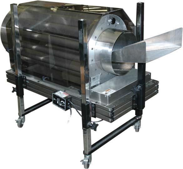 Select Drum Type Part/Runner Separator TM FAST SEPARATION Keeps up with fast-cycling presses and multiple-cavity molds USE WITH ANY CONVEYOR UP TO 18" WIDE Rugged Steel Support Frame with extruded