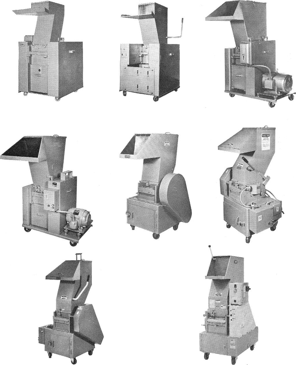 Typical IMS Granulators (Since 1956) Model M5 Model XD-2 Models G5 or K5 M Series 1956-1965 XD Series 1961-1965 G and K Series 1966-1968 Model 2144 Revised Model 2144 Revised Model 2144 1969-1971