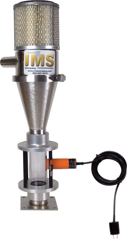 C1: Material Handling IMS Series Compressed Air Loaders Fully automated, on-demand material conveying Features - Benefits Compressed Air Design - Reduces ambient sound over noisy vacuum motors.