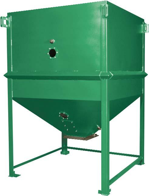 Made in the U.S.A Heavy Duty Surge Bins For integrating into dry bulk material processing operations such as material filling and discharging.