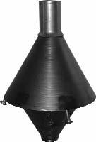 Dryer Dispersion Cone with Non-Adjustable Legs for all square or round material hoppers $ 65.