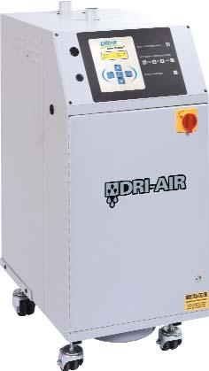 Compressed Air Dryer Insulated stainless steel hopper Machine mounted Allows for dew point temperatures as low as -40 F Temperature Range: 70 F to 350 F Process up to 75