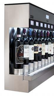 THE MODULES CAN CONNECT TOGETHER IN A SEAMLESS CONTINUITY OF BOTTLES, TO CREATE A UNIQUE VISUAL IMPACT. enomodule Model: enomodule 8 RT (8 bottle built-in module) Wine temperature: Room Temperature.