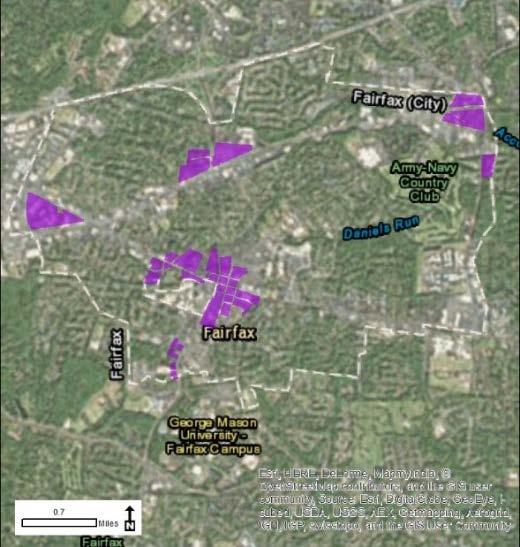82 Urban Development Areas Fairfax City UDA Needs Profile: All UDAs The City of Fairfax designated areas shown as mixed use on the Comprehensive Plan Future Land Use Map as Designated Growth Areas.
