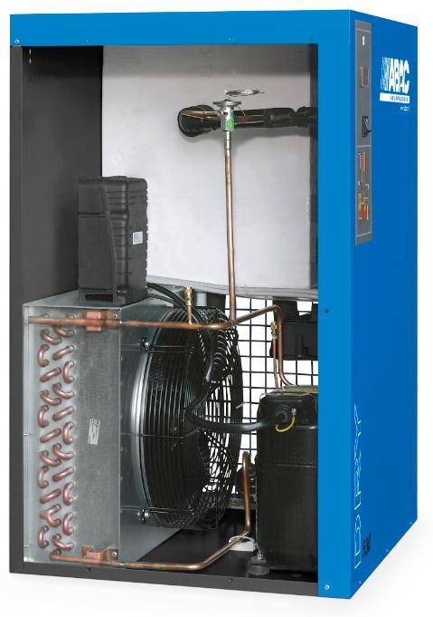 Lay-out: DRY 165-530 Bypass valve Control panel Air-Air exchanger Refrigeration