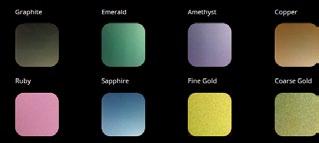 These are our most popular range of finishes to complement our vast range of colours.