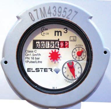 Reading your water meter 1 cubic metre [m 3 ] = 1000 litres or 220 gallons Meter Serial Number which corresponds with your bill Black display cubic metres (m 3 ) Red display Litres (l) x 10 Water