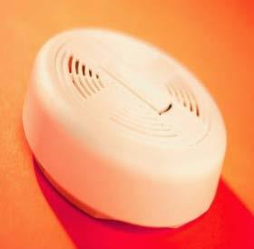 Smoke Detectors Located in places where smoke is most likely to accumulate, such as elevator lobbies, mechanical