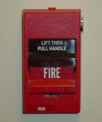 Manual Pull Stations Located on each floor next to exit doors, they can be manually activated